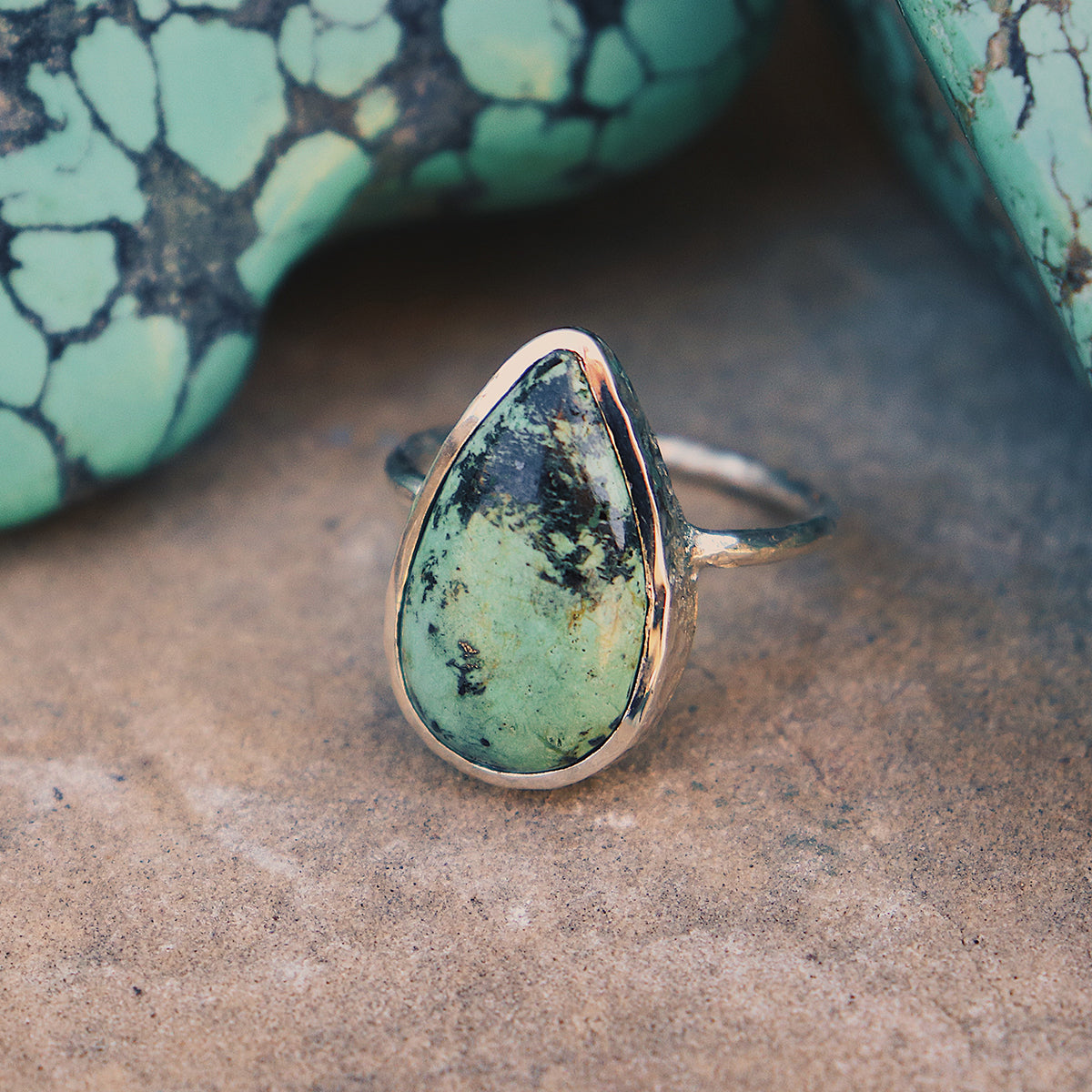 Bedouin Turquoise Elfin Ring