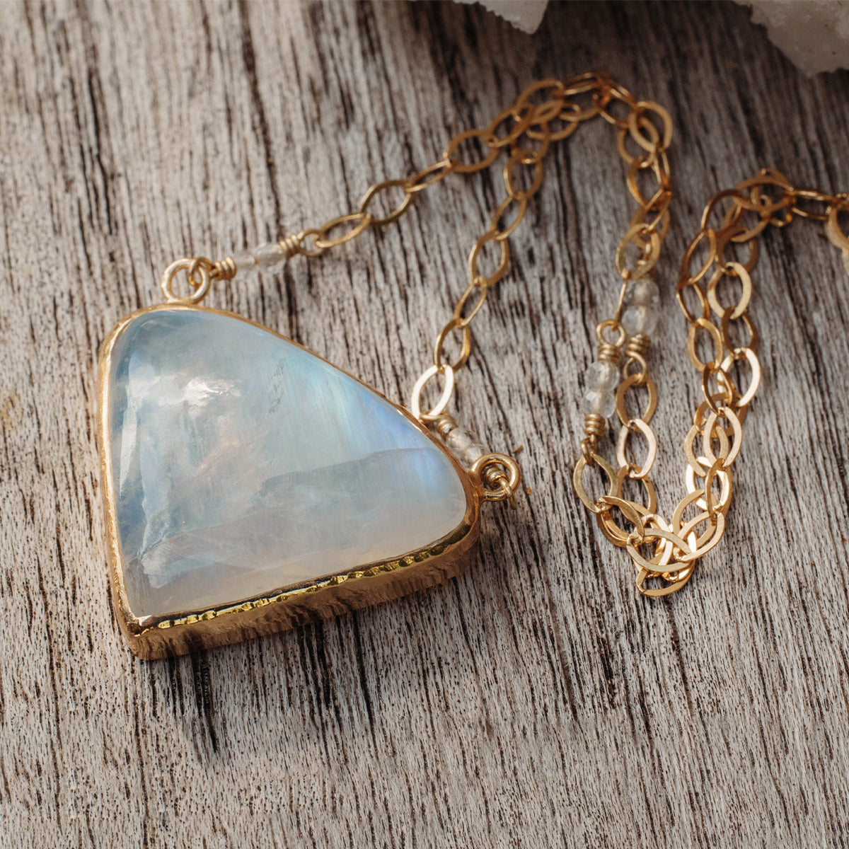 Rainbow Moonstone Necklace