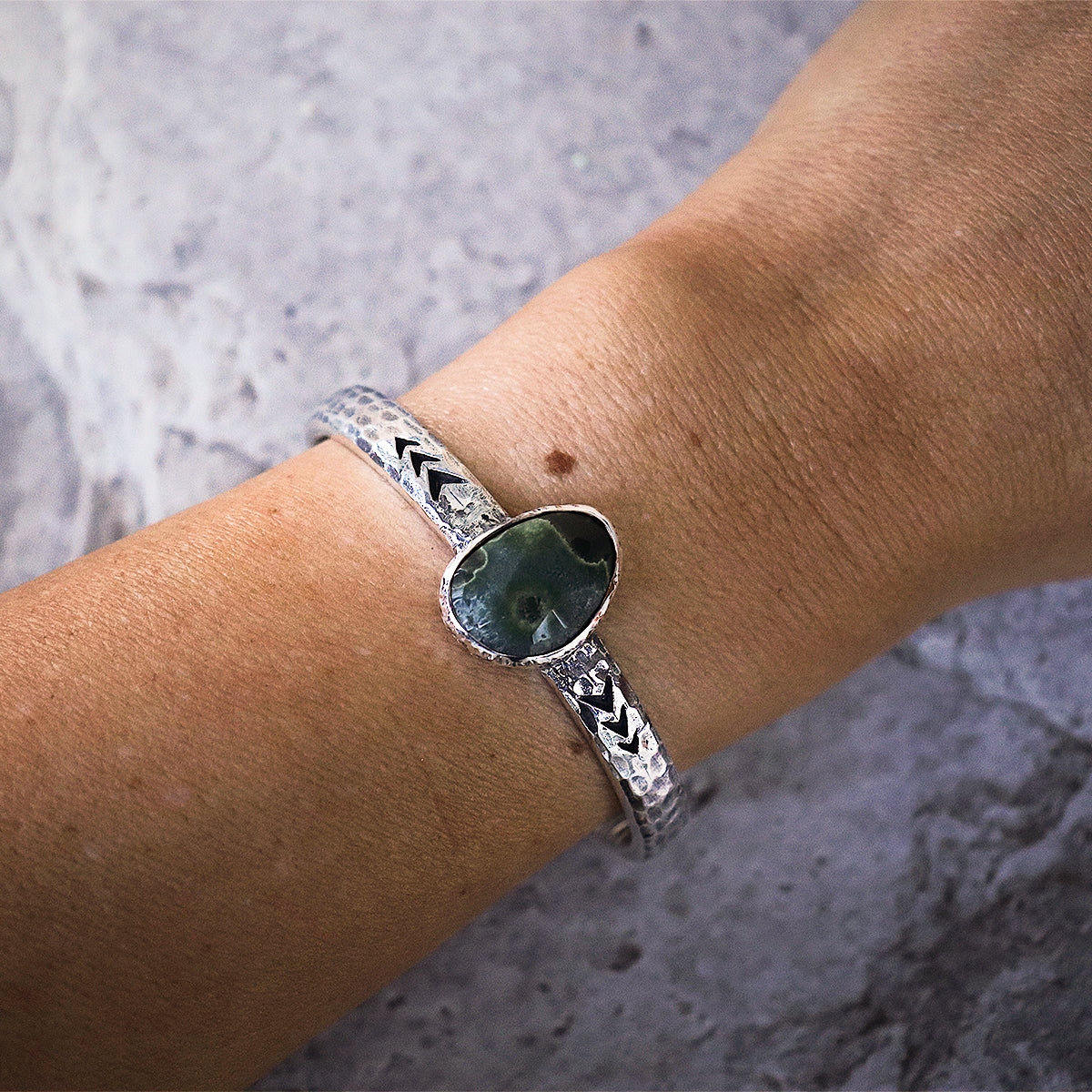 heirloom cuff || ocean jasper