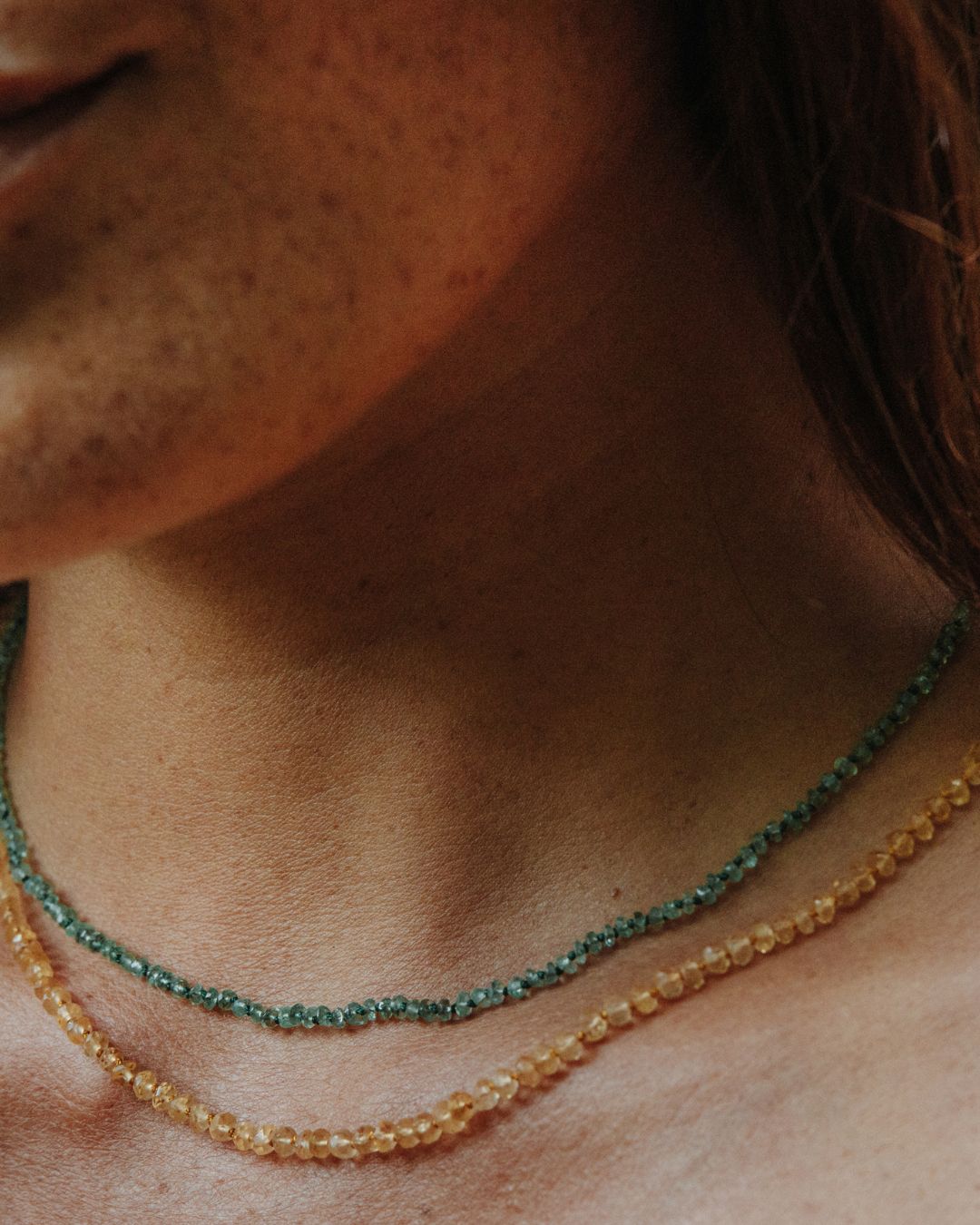 emerald || Gemstone Necklace