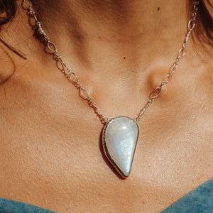 Rainbow Moonstone Necklace