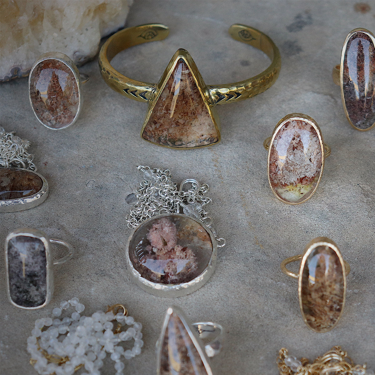 heirloom cuff || Garden Quartz