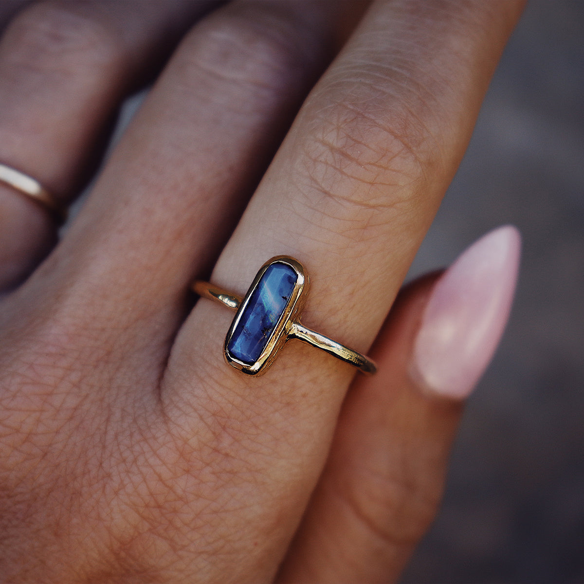 Boulder Opal Elfin Ring