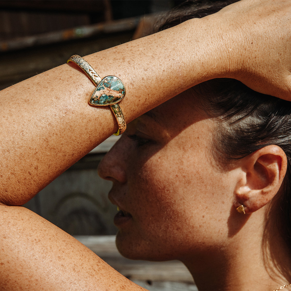 heirloom cuff || Copper Chrysocolla