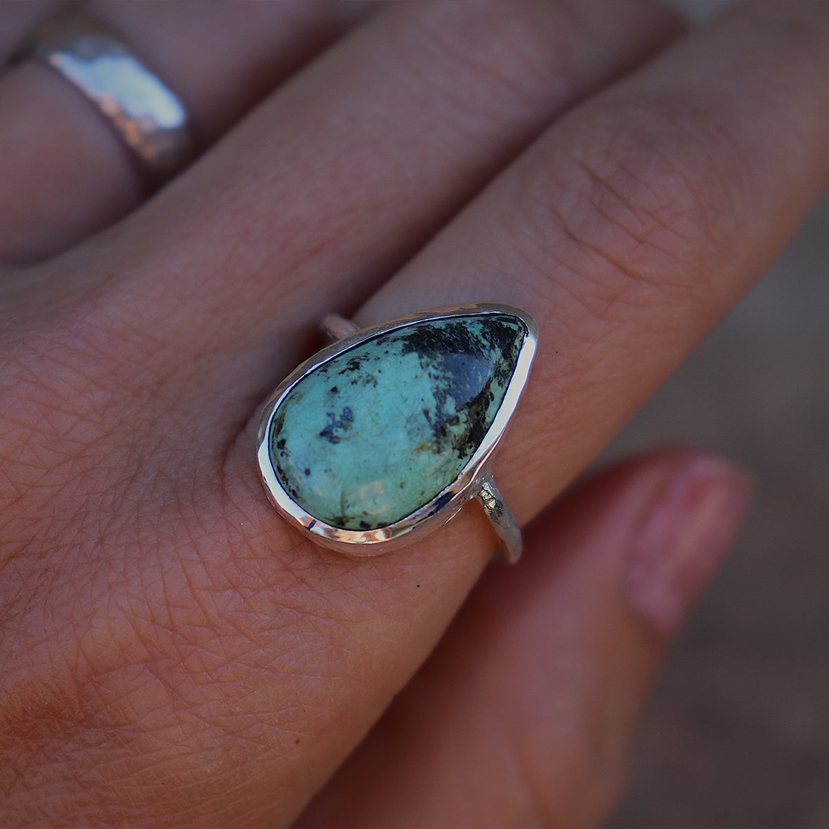 Bedouin Turquoise Elfin Ring