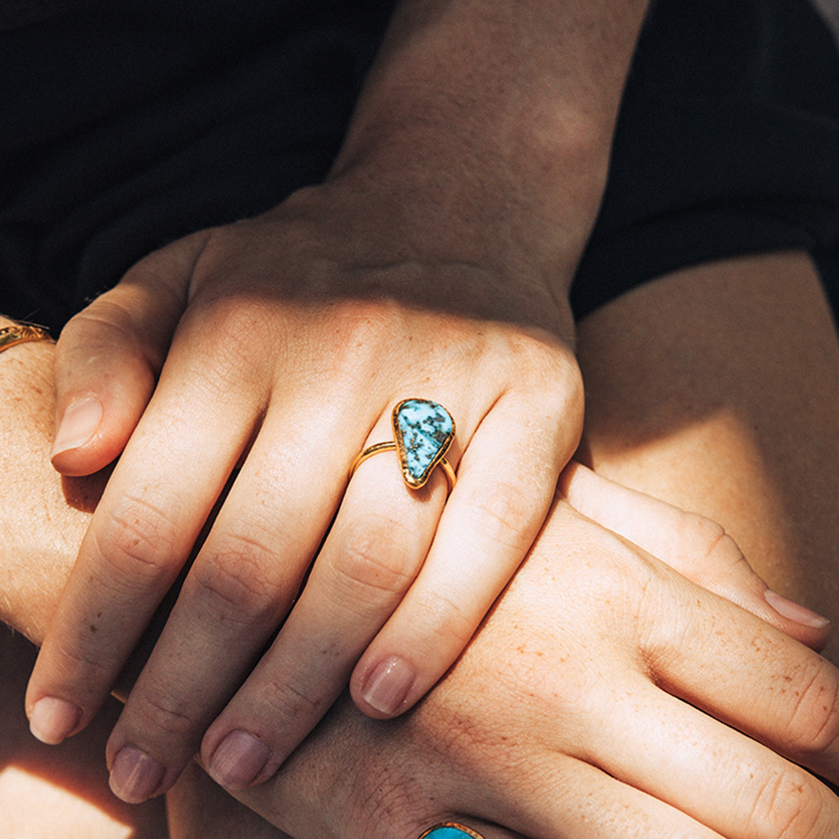 Azure Chrysocolla Elfin Ring