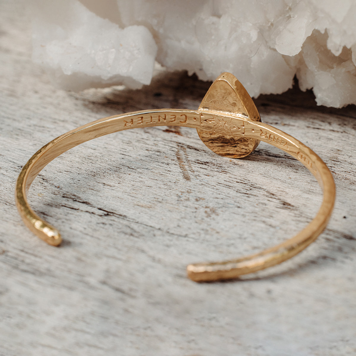 Your Center Cuff || Rainbow Moonstone