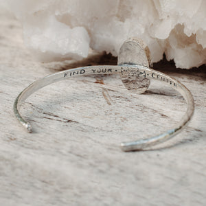 Your Center Cuff || Rainbow Moonstone