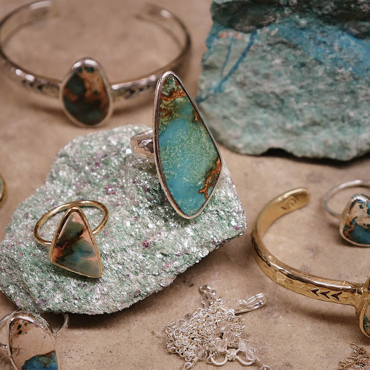 Copper Chrysocolla Ring