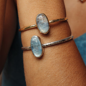 Your Center Cuff || Rainbow Moonstone