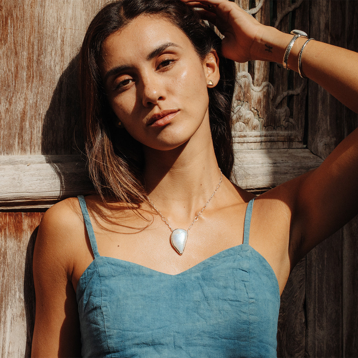 Rainbow Moonstone Necklace
