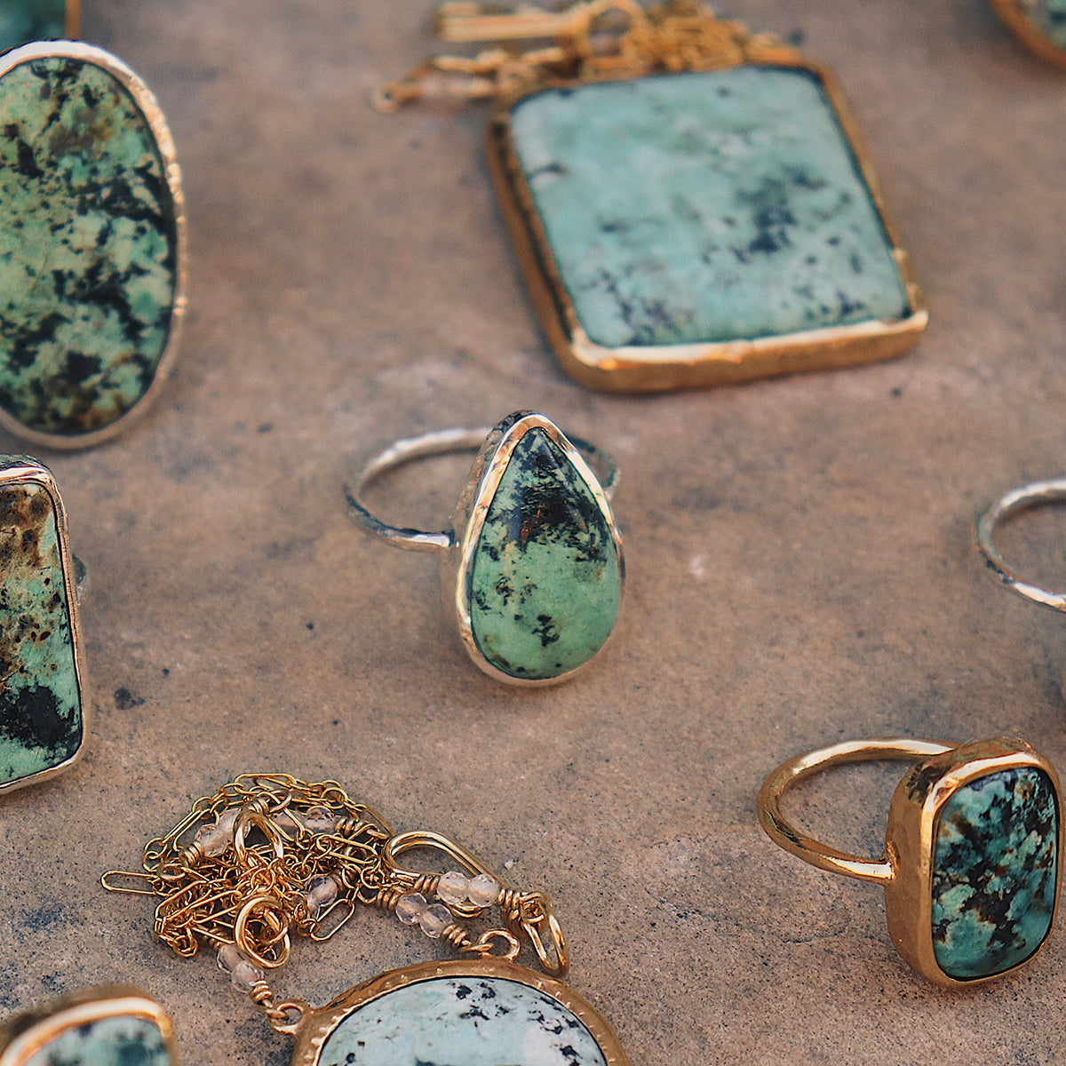 Bedouin Turquoise Elfin Ring