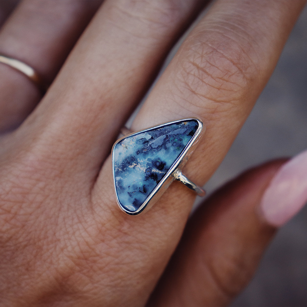 Boulder Opal Elfin Ring