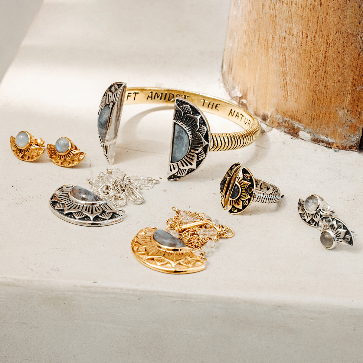 Natural Mystic Necklace|| Moonstone