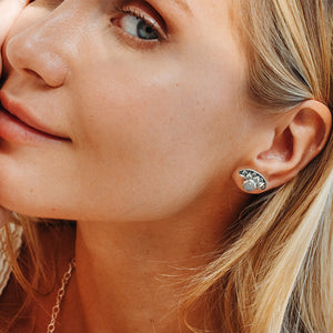 Natural Mystic Earrings :: Moonstone