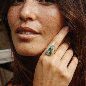 Copper Chrysocolla Ring