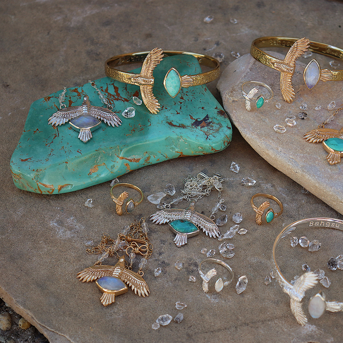 Elder Bird || Moonstone Ring