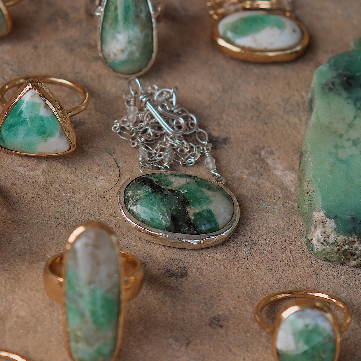Emerald Quartz Necklace