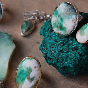 Emerald Quartz Ring