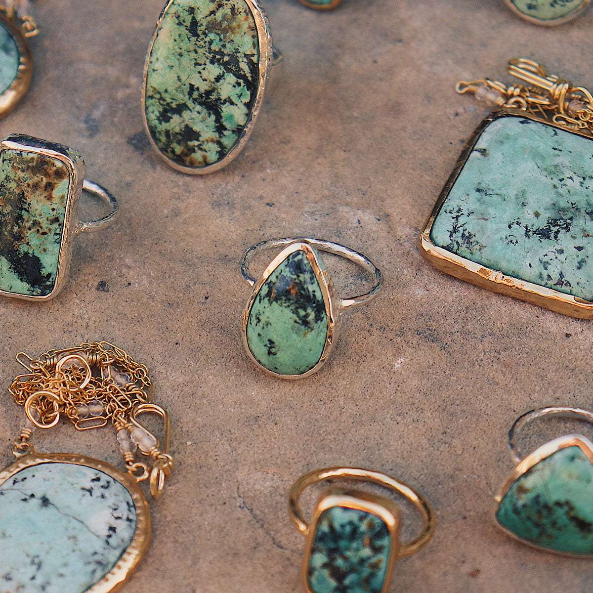 Bedouin Turquoise Elfin Ring