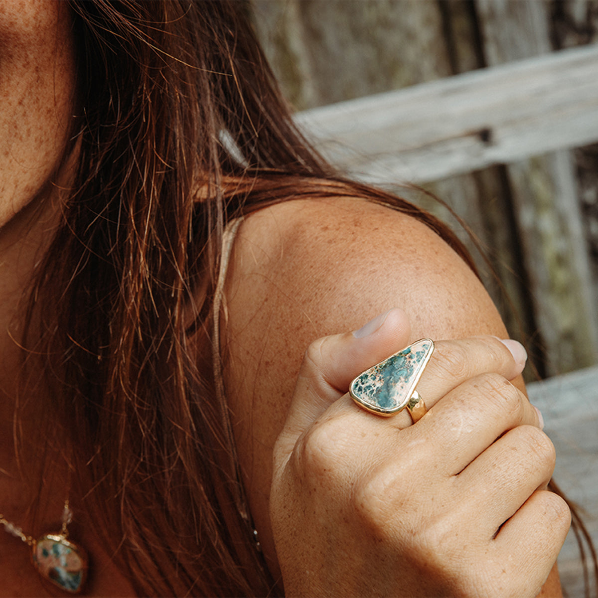 Copper Chrysocolla Ring