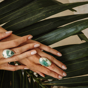 Emerald Quartz Ring