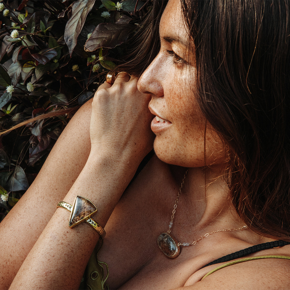 heirloom cuff || Garden Quartz
