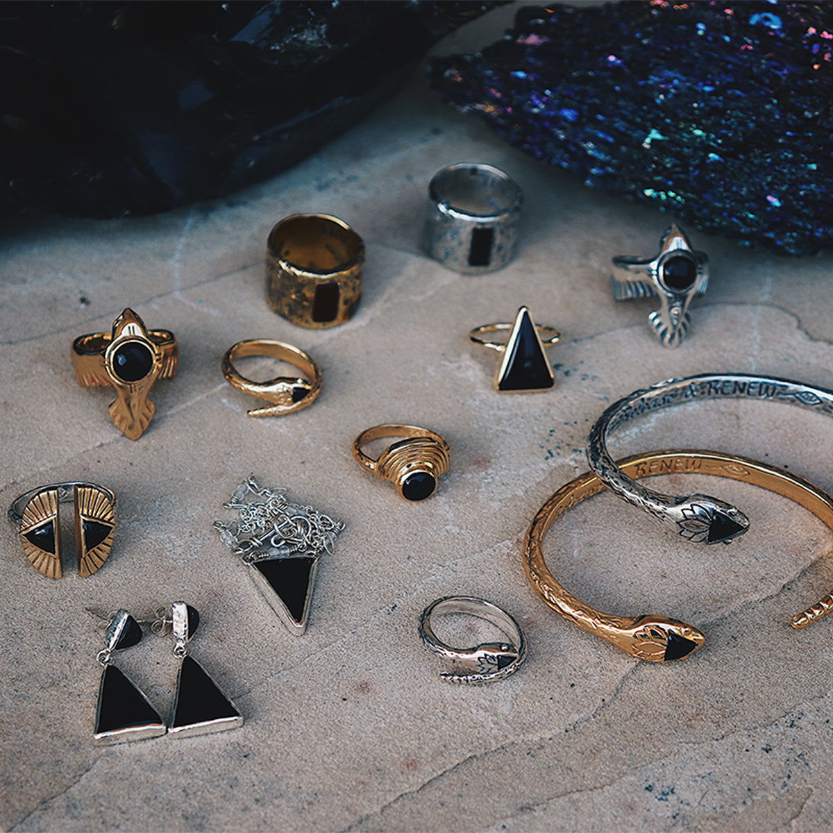 Be Open Ring || Obsidian