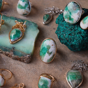 Emerald Quartz Ring