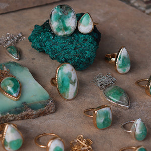 Emerald Quartz Ring