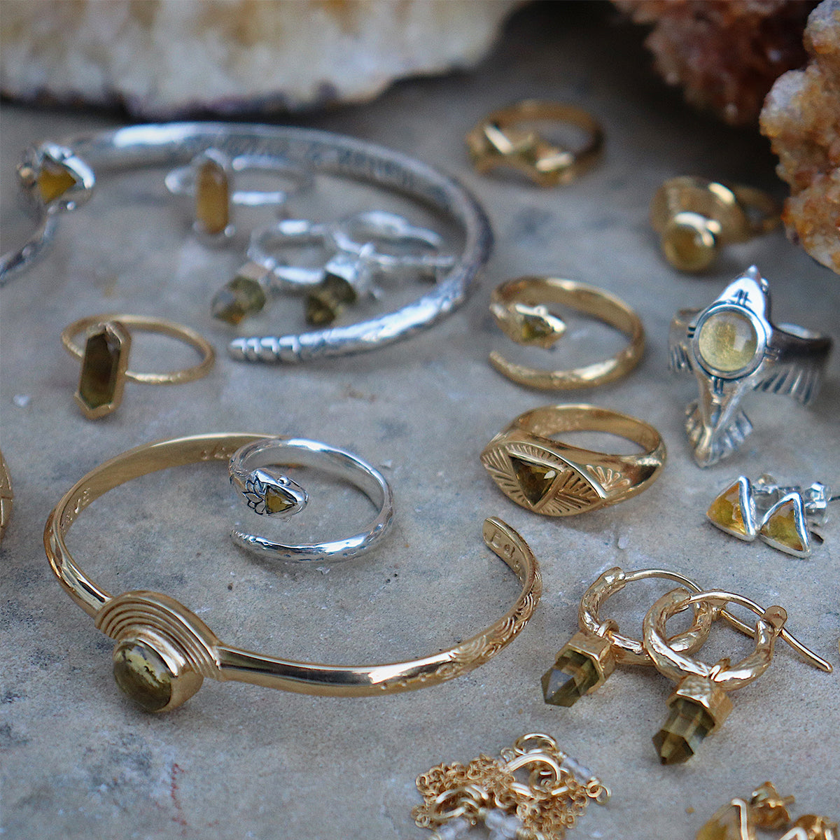 Serpent Ring || Citrine