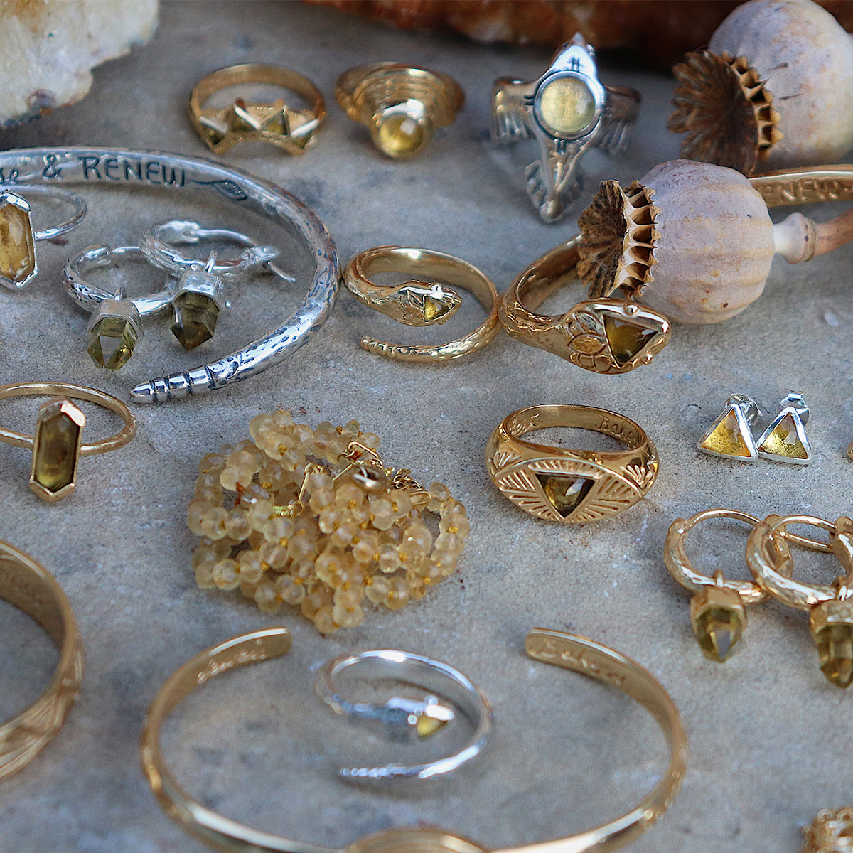 Serpent Ring || Citrine