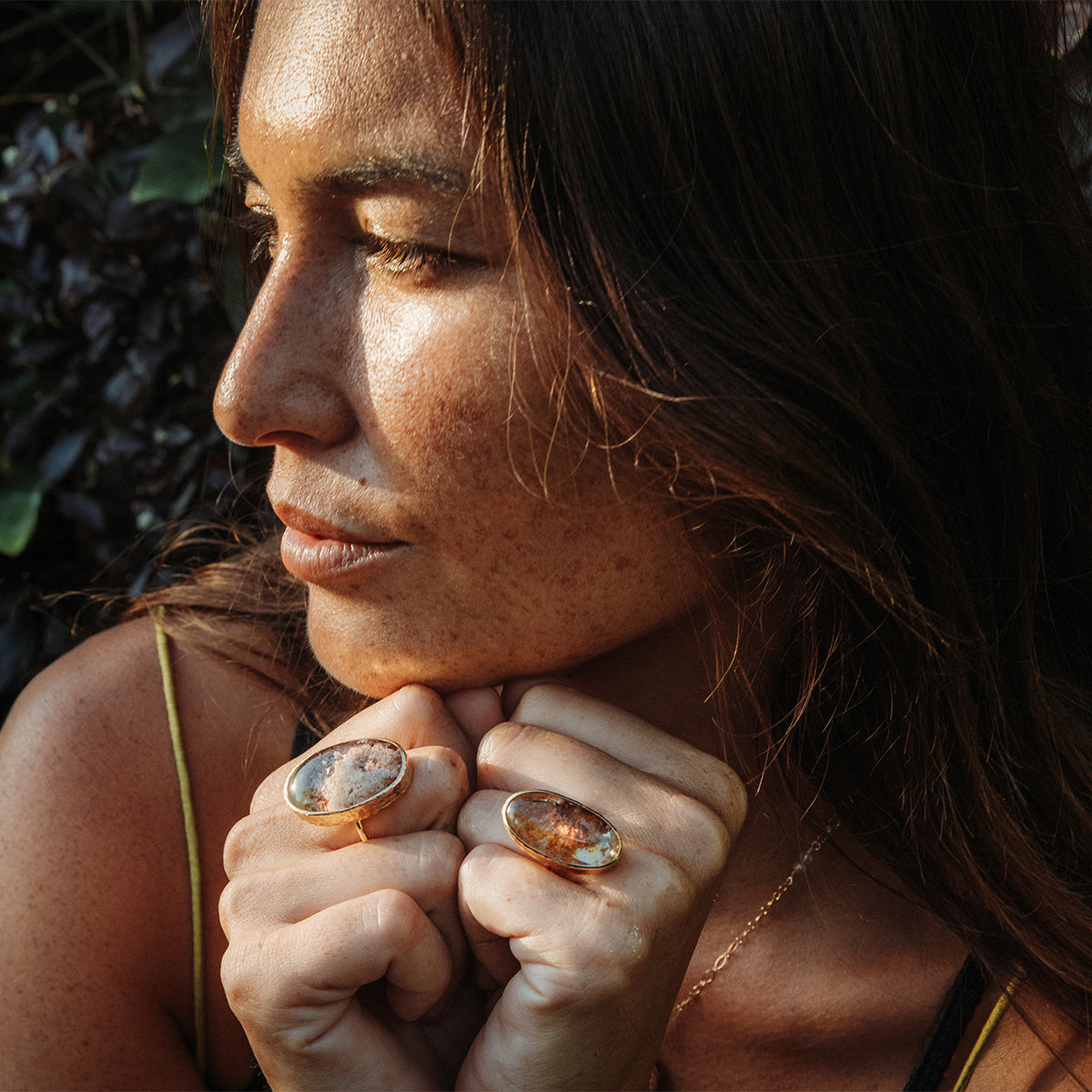 Garden Quartz Elfin Ring