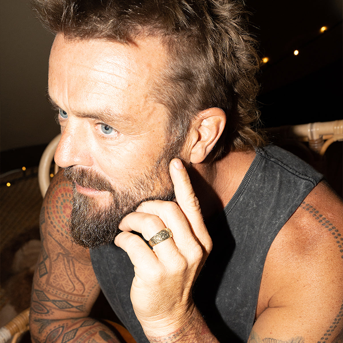 【Bahgsu Jewels】Xavier Rudd Collabリング Women's Ring - moonstone - Xavier Rudd Collab - Bahgsu