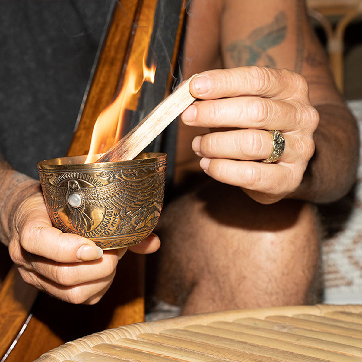 【Bahgsu Jewels】Xavier Rudd Collabリング Women's Ring - moonstone - Xavier Rudd Collab - Bahgsu
