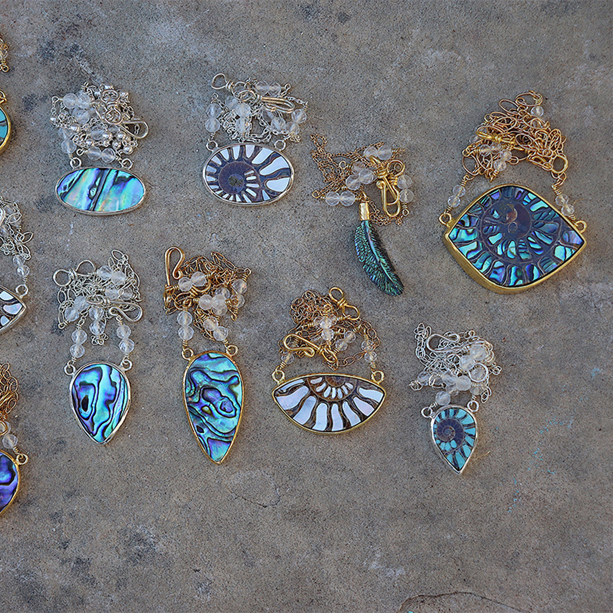 Mosaic Pearl Necklace