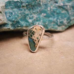 Copper Chrysocolla Elfin Ring