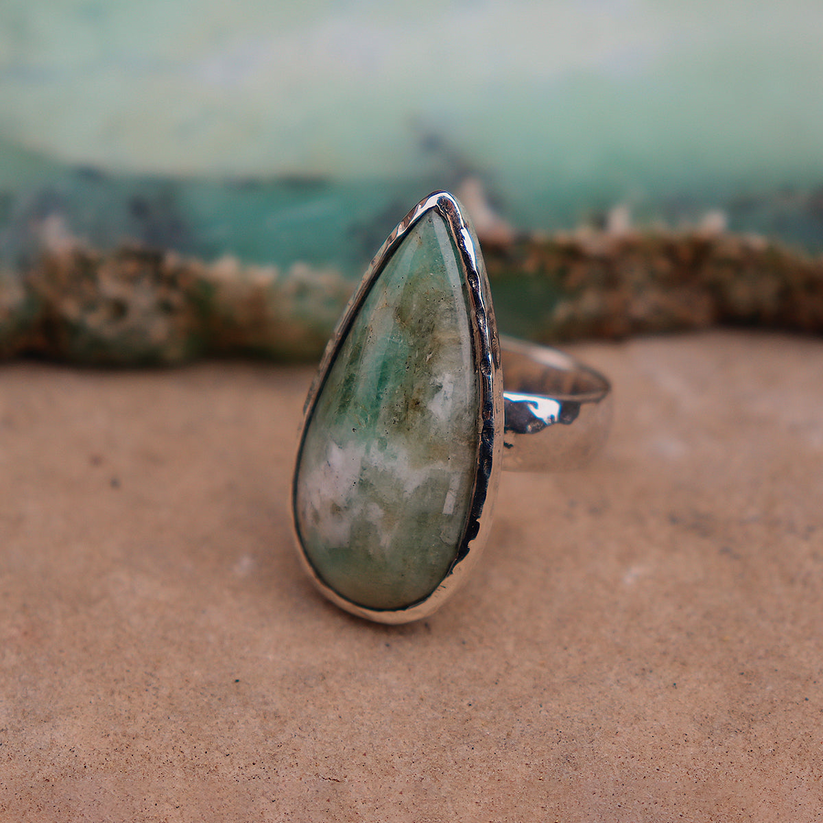 Emerald Quartz Ring