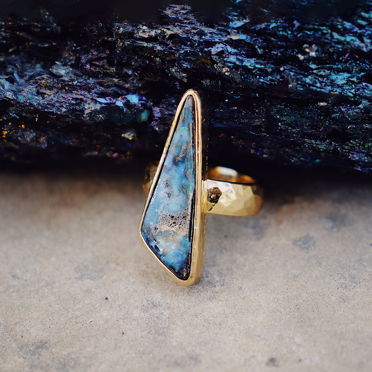 Boulder Opal Ring