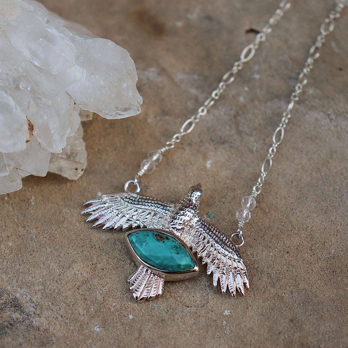 Elder Bird || Turquoise Necklace