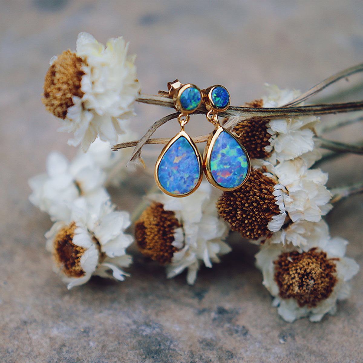 Fallen Star Earrings || wide tear