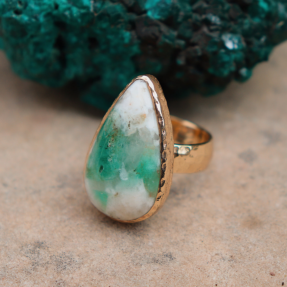 Emerald Quartz Ring