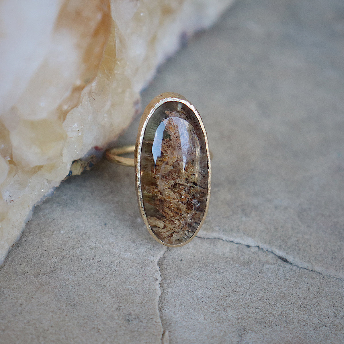 Garden Quartz Elfin Ring