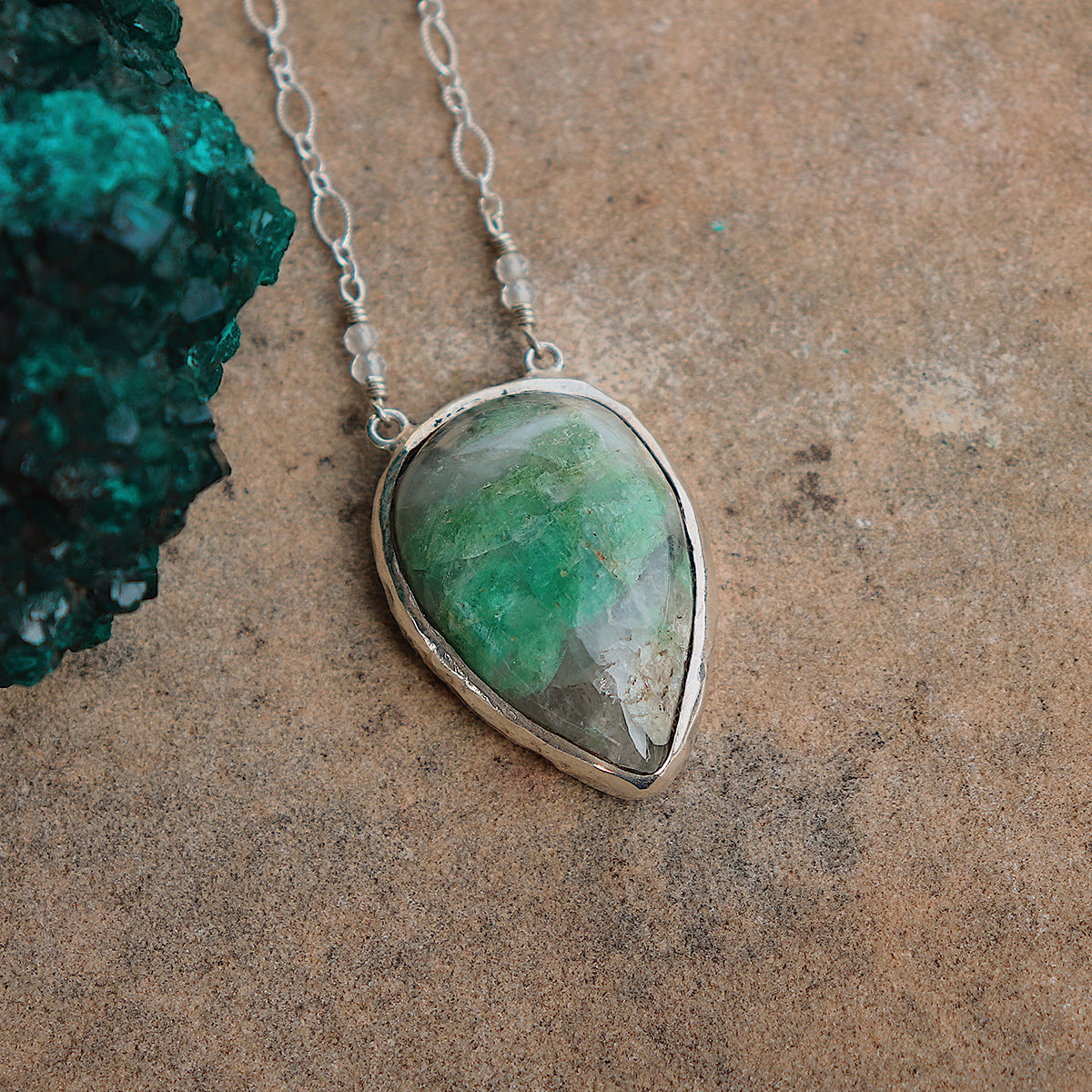 Emerald Quartz Necklace