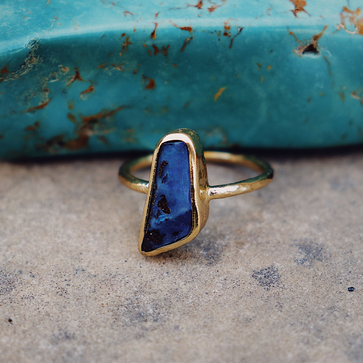 Boulder Opal Elfin Ring