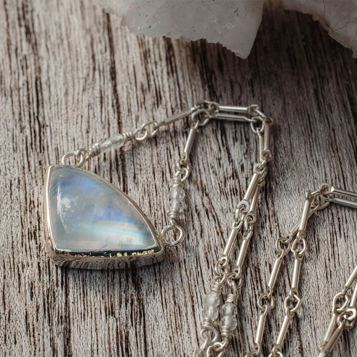 Rainbow Moonstone Necklace