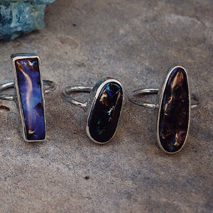 Boulder Opal Elfin Ring