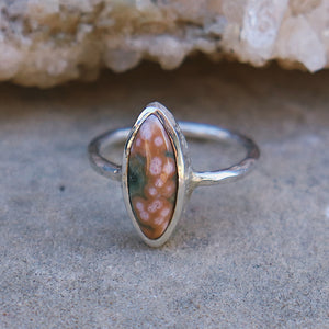 Ocean Jasper Elfin Ring