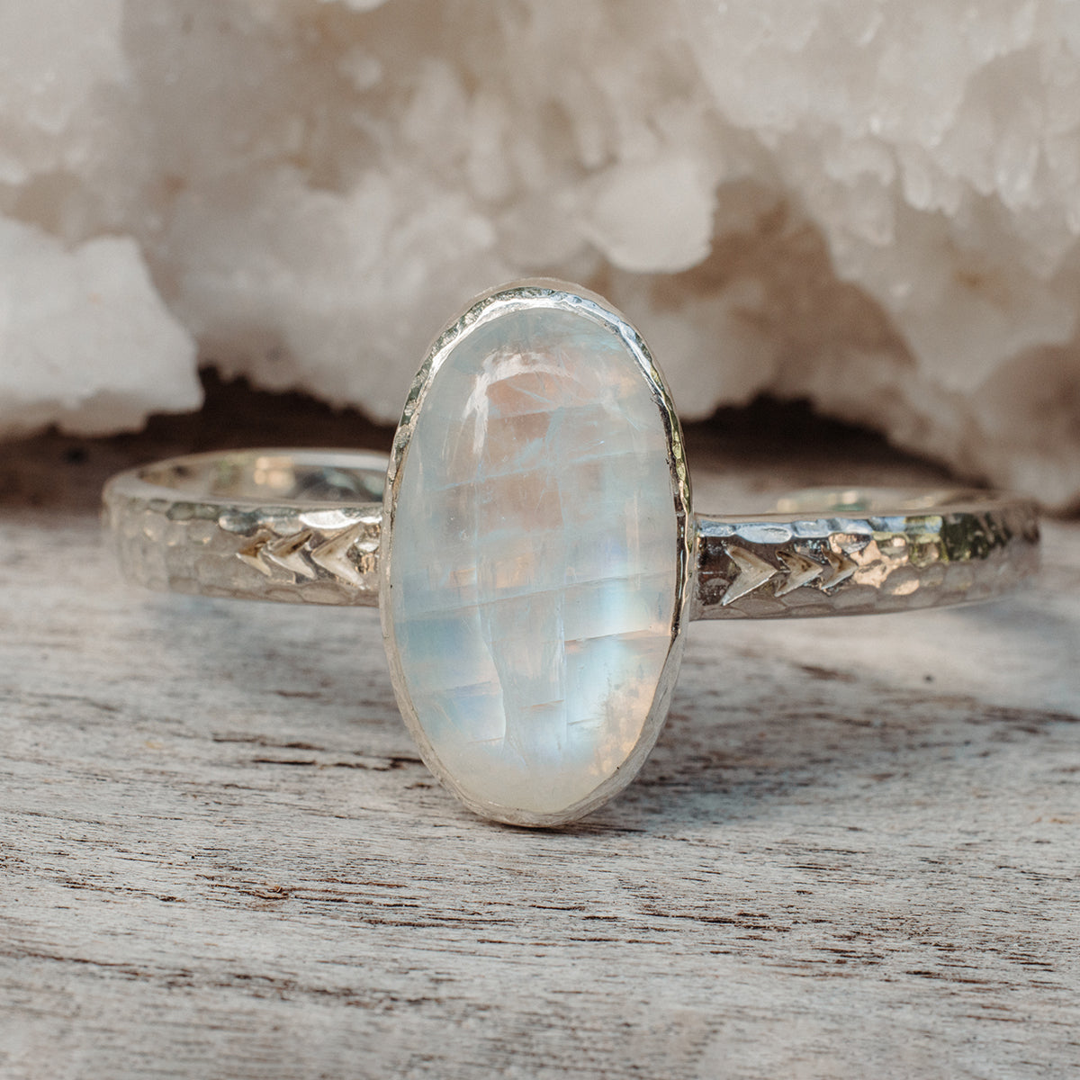 Heirloom Cuff || Rainbow Moonstone