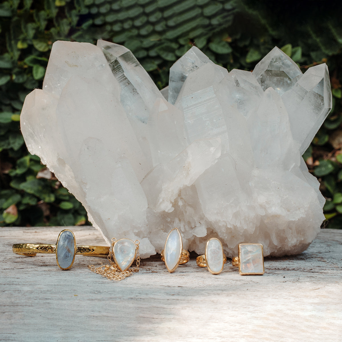 Heirloom Cuff || Rainbow Moonstone